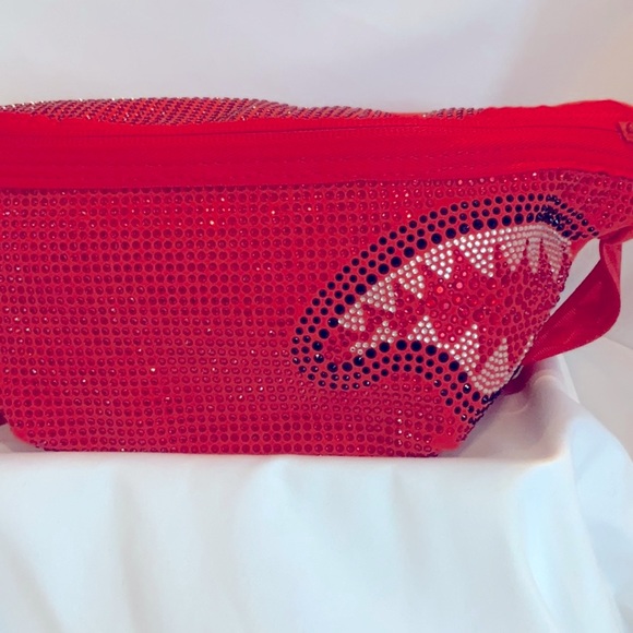 Sprayground Red Faux Crystal TRINITY BLING Crossbody - Picture 11 of 14